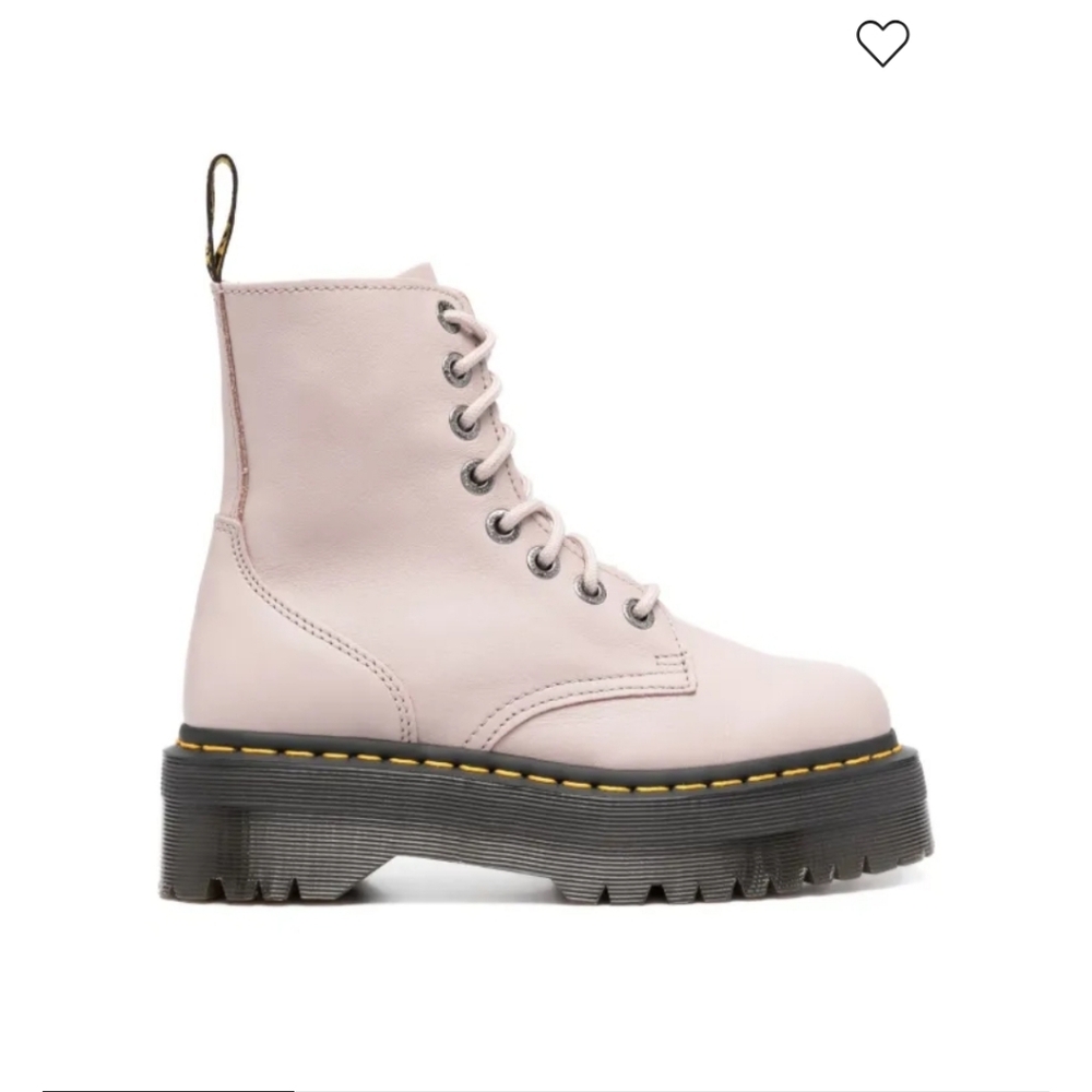 Dr. Martens Jadon III Cream Platform Boots, Women's 12 / Men's 11